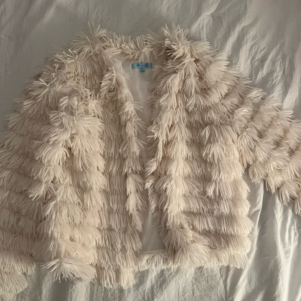 Faux Fur Fringe Jacket
